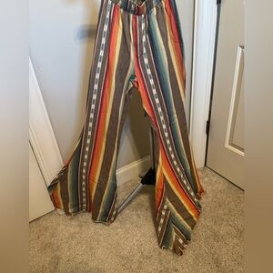 Western bell bottoms, high waist,